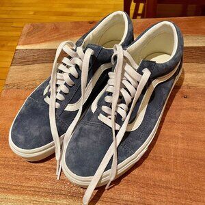 Vans Old Skool like new blue suede shoes